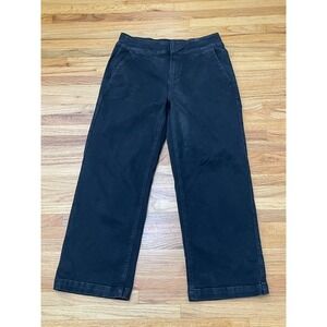 Paige Nellie Women's 29 Black Jeans Denim Cotton Straight Baggy Stretch Workwear